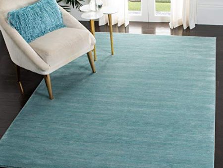 Safavieh Vision Collection VSN606B Modern Contemporary Ombre Tonal Chic Area Rug, 4  x 6 , Aqua Discount