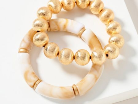 The High Road Bracelet Set Ivory Online Hot Sale