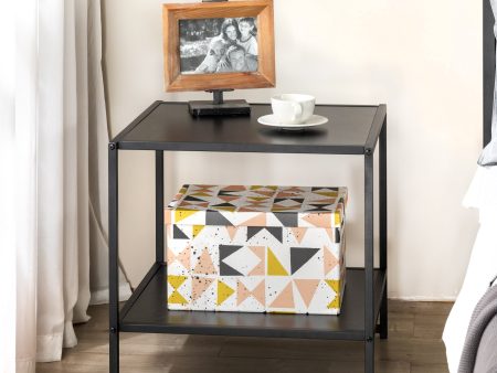 Zinus Studio Side Table Set - Black Fashion