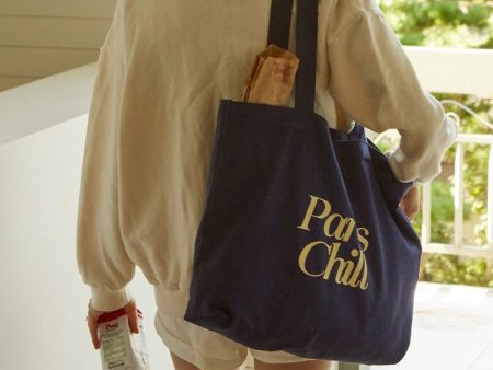 網路限定【WE ARE】韓國Paris Chill Bag單肩帆布包 Online now