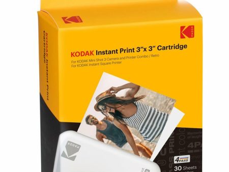 網路限定【WE ARE】韓國KODAK柯達MINI 3 & MINI SHOT3專用 3*3吋相片紙連墨盒 For Sale