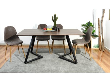 Wood Brown Dining Table - Model Royal Supply