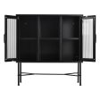 Black Metal 2 Door Accent Cabinet- Model Richter Online Hot Sale