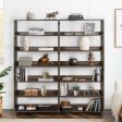 Contemporary Mobile 6-Tier Bookshelf with Wheels- Model Ardet Online Hot Sale