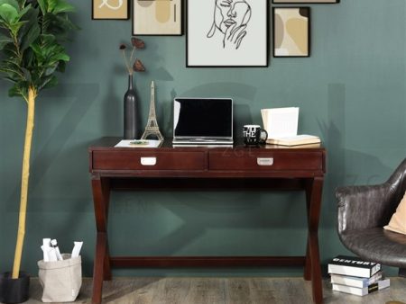 Brown Modern contemporary Writing Desk with Drawers- Model Mavis Sale