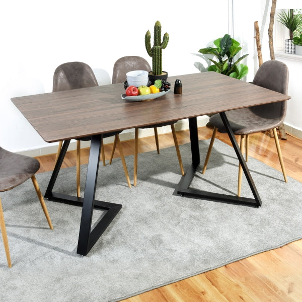 Wood Brown Dining Table - Model Royal Supply