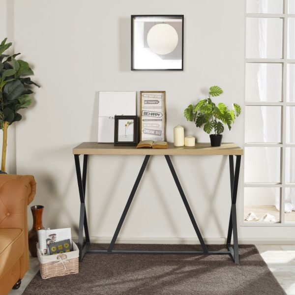 Oak Modern Console Table- Model Hes Hot on Sale