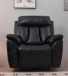 Black 3 PC Air Leather Power Recliner Sofa Set- Includes USB, Storage & Cup Holders- Model #8015 Online now