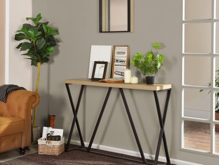 Oak Modern Console Table- Model Hes Hot on Sale