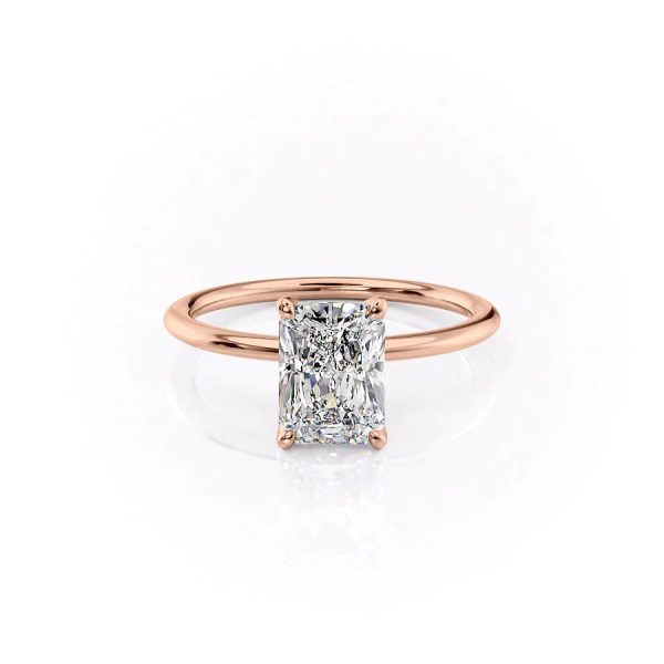 The Petal Kamellie Set With A 2.5 Carat Radiant Moissanite Online