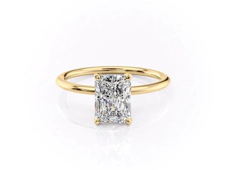 The Petal Kamellie Set With A 1.5 Carat Radiant Moissanite Sale