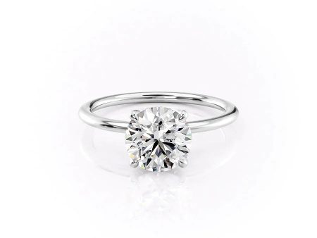 The Petal Kamellie Set With A 1 Carat Round Moissanite Online now